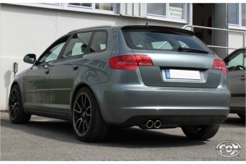 Audi A3 Typ 8P quattro Sportback Einddemper 70mm - 2x90 Typ 17 F