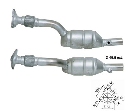 Renault MEGANE 2.0i 16V 1998 cc 100 Kw / 136 cv F4R Magnaflow CA