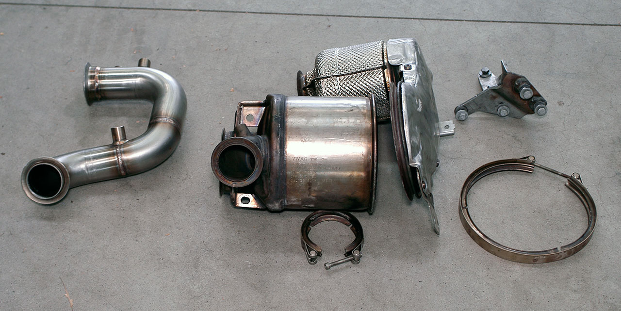AUDI A3 8V 1.6 TDI (110 - 116 Hp) 2013 Turbo Downpipe (replaces diesel soot filter) With sensor bung