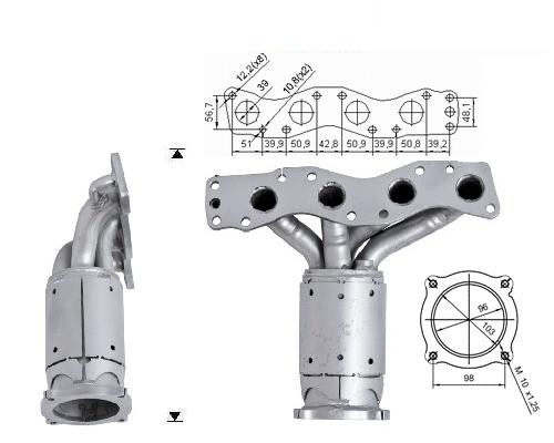 Suzuki SWIFT 1.5i 16V 1490 cc 80 Kw / 109 cv M15 Magnaflow CAT B