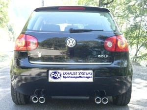 FOX RVS Einddemper VW Golf V, Duplex, keuze uit 54 eindstukk