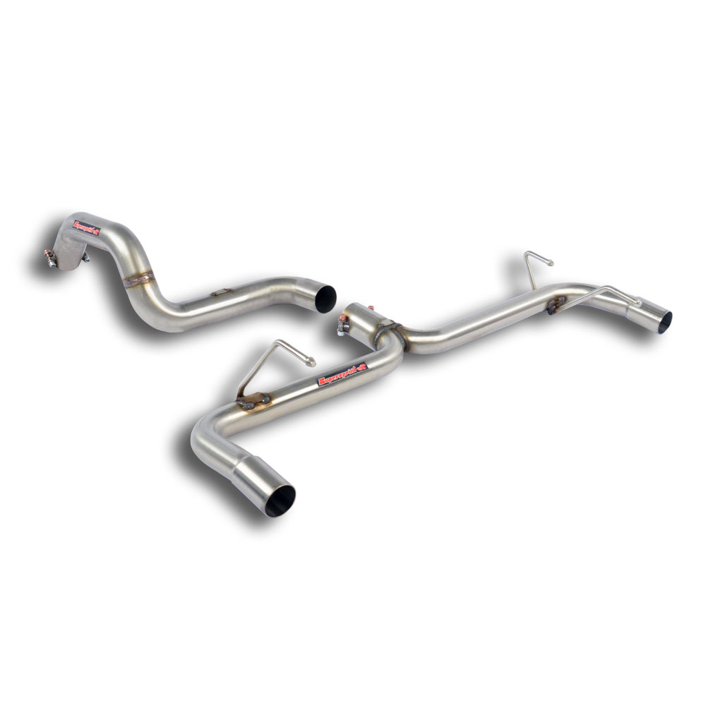 595 ABARTH 1.4T "Pista" (160 Hp) (Ø65) 2016 Rear pipe kit Right - Left (Muffler delete)