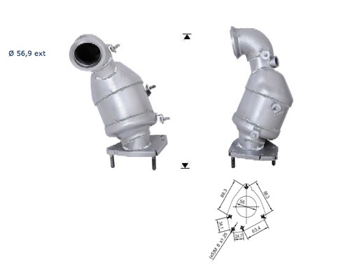 Saab 9-3 1.9TD TID 1910 cc 110 Kw / 150 cv Z19DTH Magnaflow CAT 