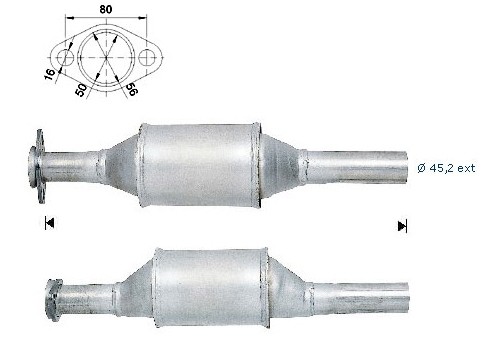 Lancia Y10 1.1ie 1108 cc 40 Kw / 54 cv 176B2.000 Magnaflow CAT B