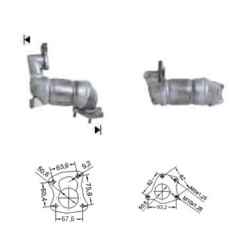 Nissan ALMERA 1.5TD DCI 1461 cc 60 Kw / 82 cv K9K Magnaflow CAT 