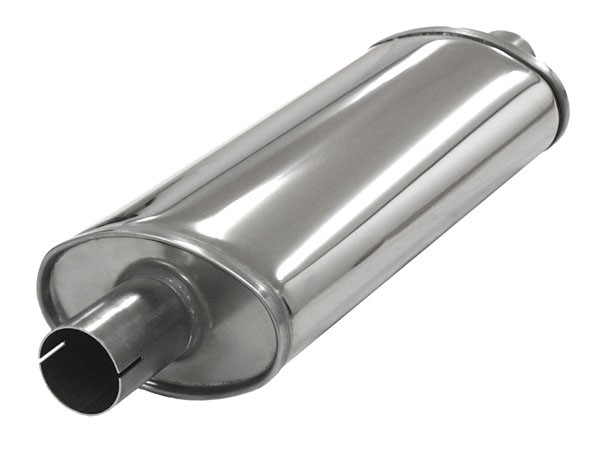 demper MEDIUM ovaal 100/165 L=420mm 2 inch (50,8mm) Simons RVS