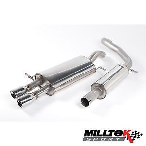 Milltek VW Polo 9N cat-back systeem met dubbel 76.2mm Jet eindst