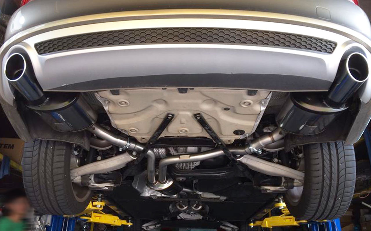 AUDI A6 C7 4G (Sedan + Avant) 2.0 TFSI (211 Hp) 2011 -> 2012 Rear exhaust Left O100
