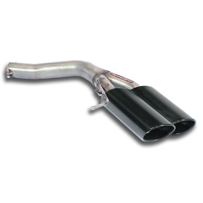 AUDI A6 C7 4G (Sedan + Avant) 2.0 TDI (177 - 190 Hp) 2011 -> 2014 Rear pipe Right 100x75 BLACK (Muff