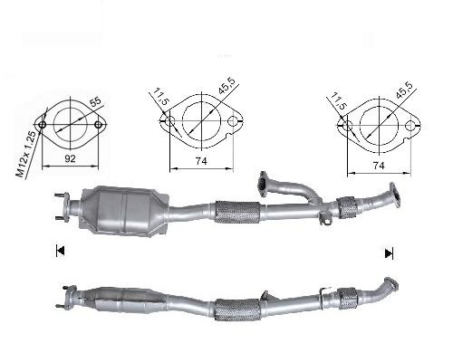 Hyundai COUPE 2.7i V6 24V 2657 cc 123 Kw / 167 cv 6BA Magnaflow 