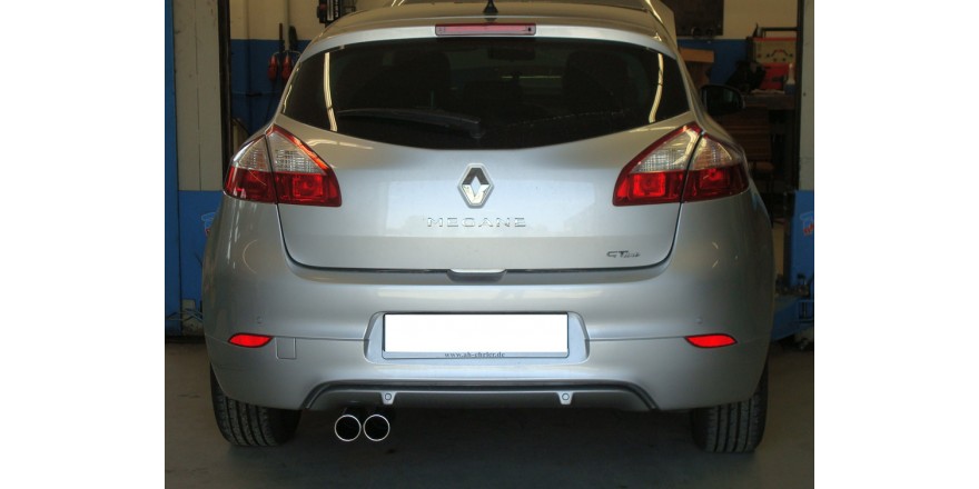 Renault Megane III Einddemper - 2x80 Typ 12 FOX