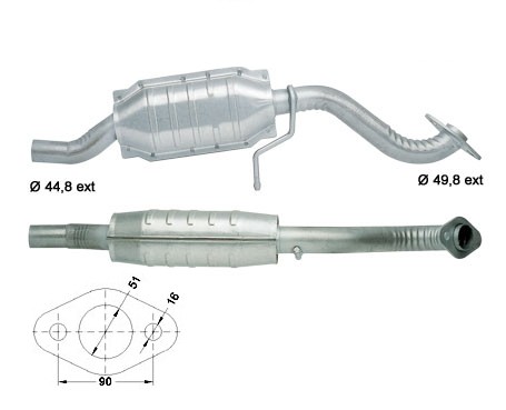 Ford FIESTA 1.1i 1118 cc 36 Kw / 49 cv BL11CFI Magnaflow CAT Bou