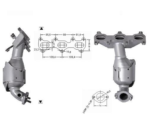 Hyundai TRAJET 2.7i V6 24V 2657 cc 127 Kw / 173 cv 6BA Magnaflow