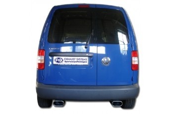 VW Caddy III Einddemper Uitgang rechts/links - 160x80 Typ 53 rec