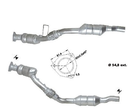 Audi A4 Quattro 2.4i 2393 cc 120 Kw / 163 cv AMM Magnaflow CAT B