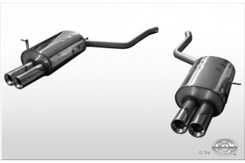 BMW E38 730i/ 735i/ 740i Einddemper rechts/links - 2x90 Typ 13 r