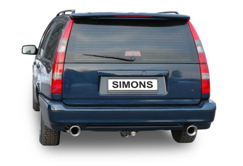 Simons Dual Power Uitlaatsysteem af kat. Volvo V70 1997-1999