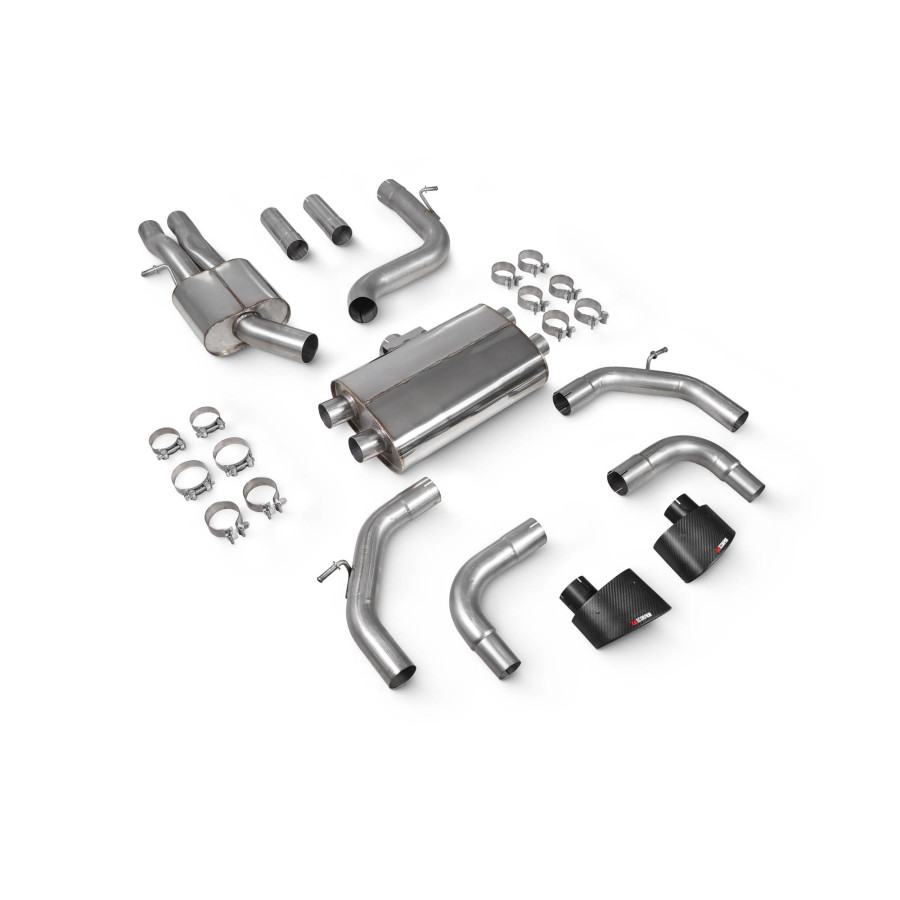 Audi RS3 8V Sportback 15 - 17 PFL Resonated cat-back system without valves