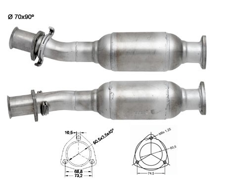 Fiat DUCATO 2.5D 2446 cc 63 Kw / 86 cv DJ5 Magnaflow CAT Bouwjaa
