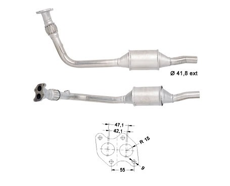 VW LUPO 1.0i 997 cc 37 Kw / 50 cv AHT Magnaflow CAT Bouwjaar: 10