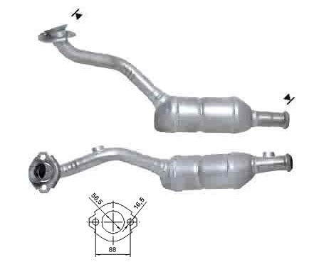 Renault CLIO 1.2i 16V 1149 cc 55 Kw / 75 cv D4F Magnaflow CAT Bo