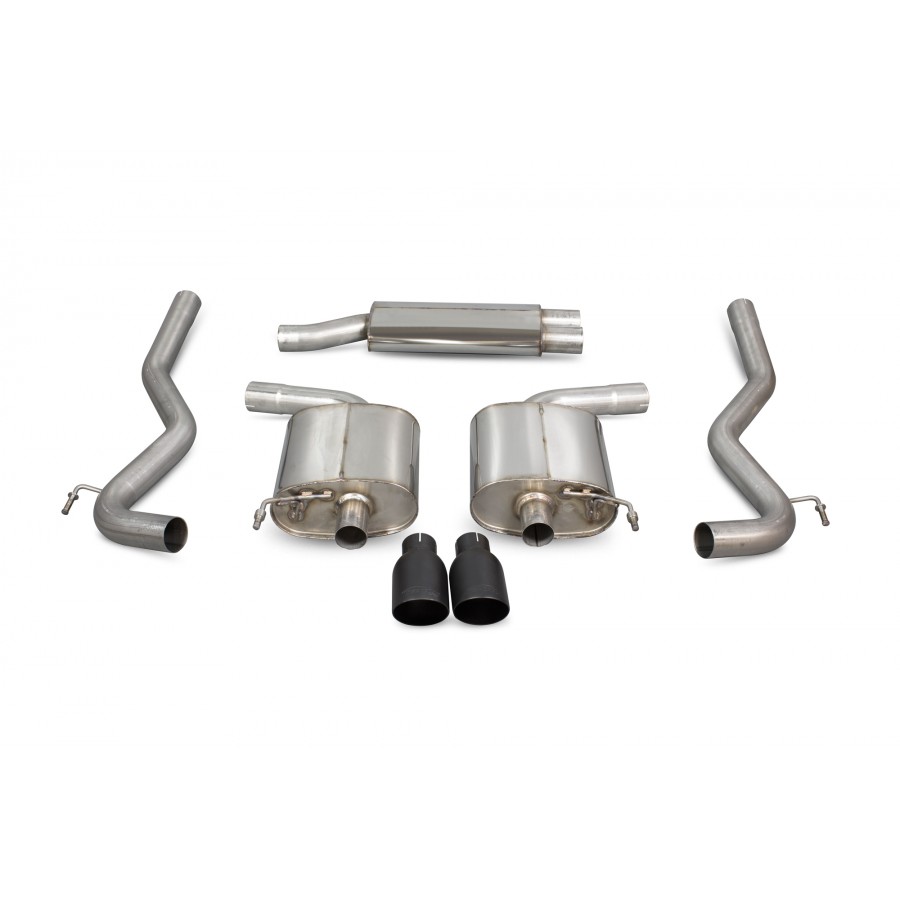 Scorpion uitlaat Ford Mustang 2.3l Ecoboost Non GPF Model resonerend & zwart keramiek