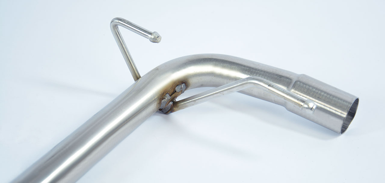 595 ABARTH 1.4T "Trofeo Edition" (140 Hp) (Ø65) 2015 Rear pipe kit Right - Left (Muffler delete)