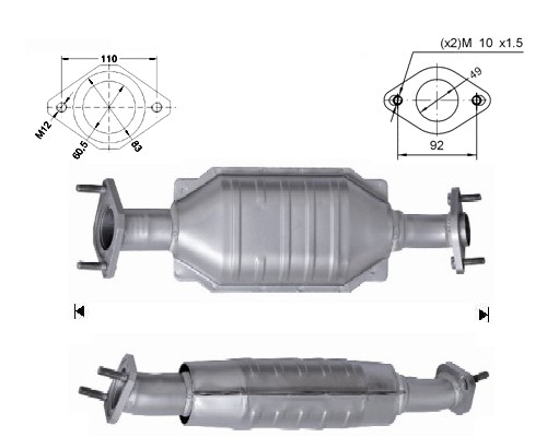 Mazda MPV 2.0TD DITD 1998 cc 100 Kw / 136 cv RF Magnaflow CAT Bo