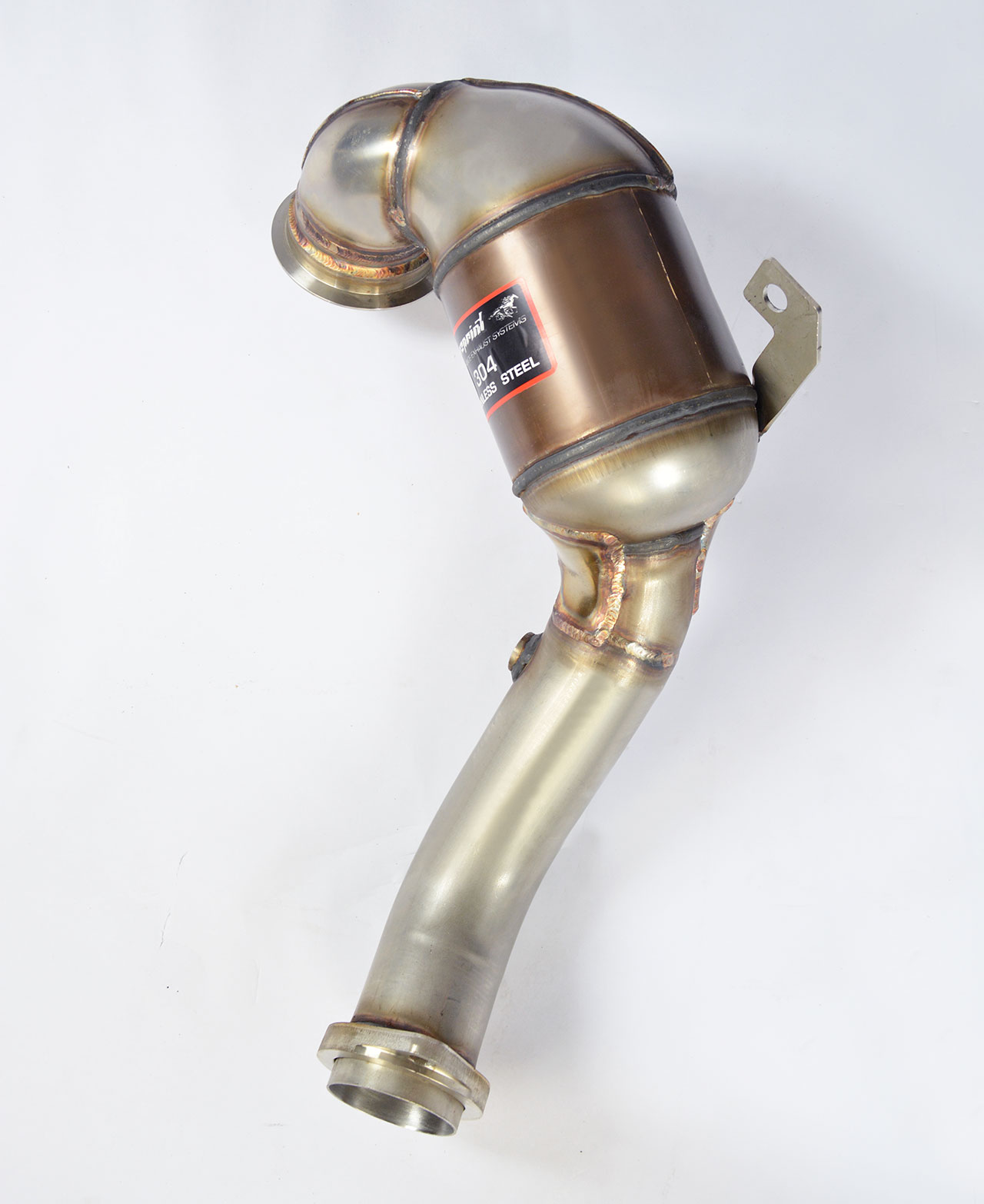 AUDI A3 8V 1.8 TFSI (180 Hp) 2013 -> 2015 Turbo downpipe kit + Metallic catalytic converter WRC 100C