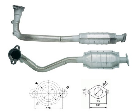 Ford ORION 1.6i 16V 1597 cc 65 Kw / 88 cv ZH16 Magnaflow CAT Bou