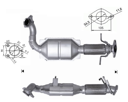 Ford MONDEO 1.8TD TDCI 1753 cc 92 Kw / 125 cv QYBA Magnaflow CAT