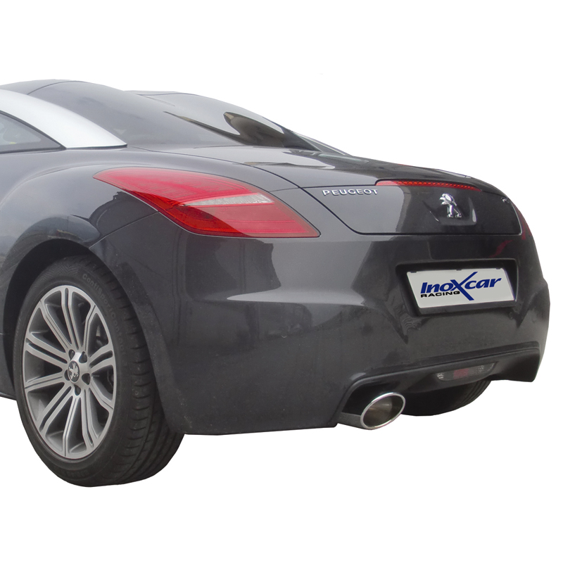 100% RVS Sportuitlaat  Peugeot RCZ 1.6THP (156pk) 2010- 150x105 Oblique