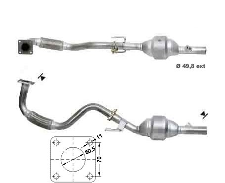 VW POLO 1.4i 16V Classic 1390 cc 55 Kw / 75 cv AUA Magnaflow CAT