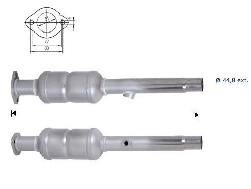 VW GOLF V 1.4i 16V 1390 cc 55 Kw / 75 cv BCA Magnaflow CAT Bouwj