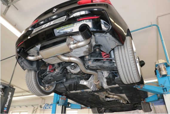 BMW F20/21 - 118i with OPF Final silencer - 1x100 type 25 right/left black coated