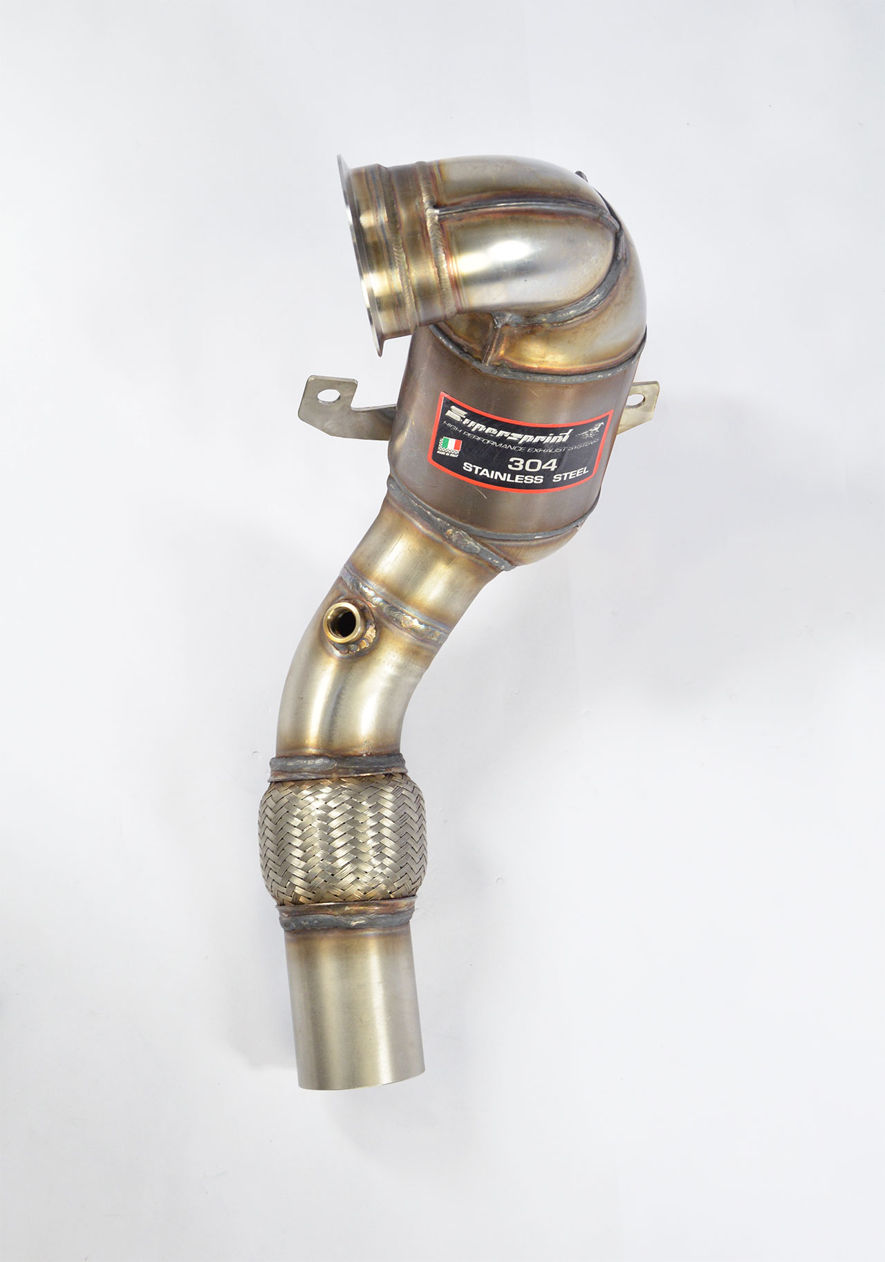 AUDI A3 8V Sedan QUATTRO 2.0 TFSi (USA model 220 Hp) 2013 Turbo downpipe kit + Metallic WRC 100 CPSI