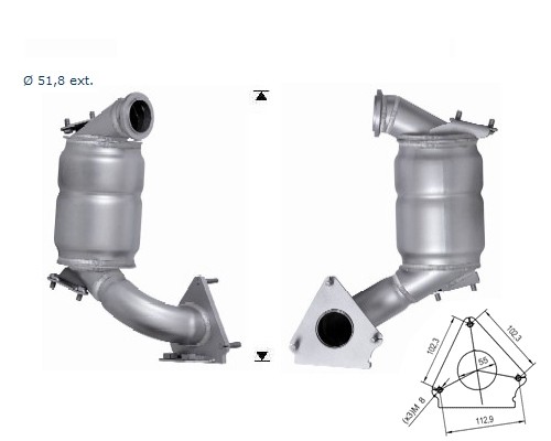 Renault MEGANE 1.9TD DCI DPF 1870 cc 81 Kw / 110 cv F9Q Magnaflo