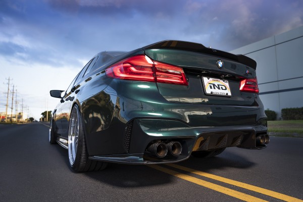Einddemper BMW M5 Series Sedan Exhaust Systems Aluminum Black Anodized