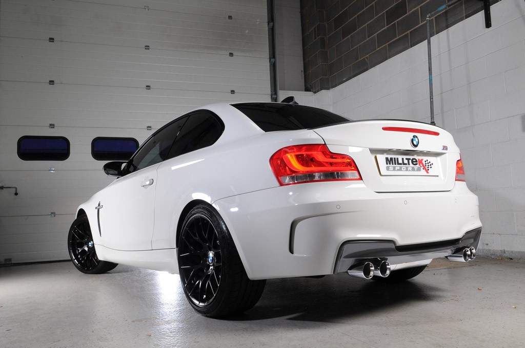 Milltek 1 Series M Coupe (E82) 11-12 Primary Cat-back Quad 80mm 