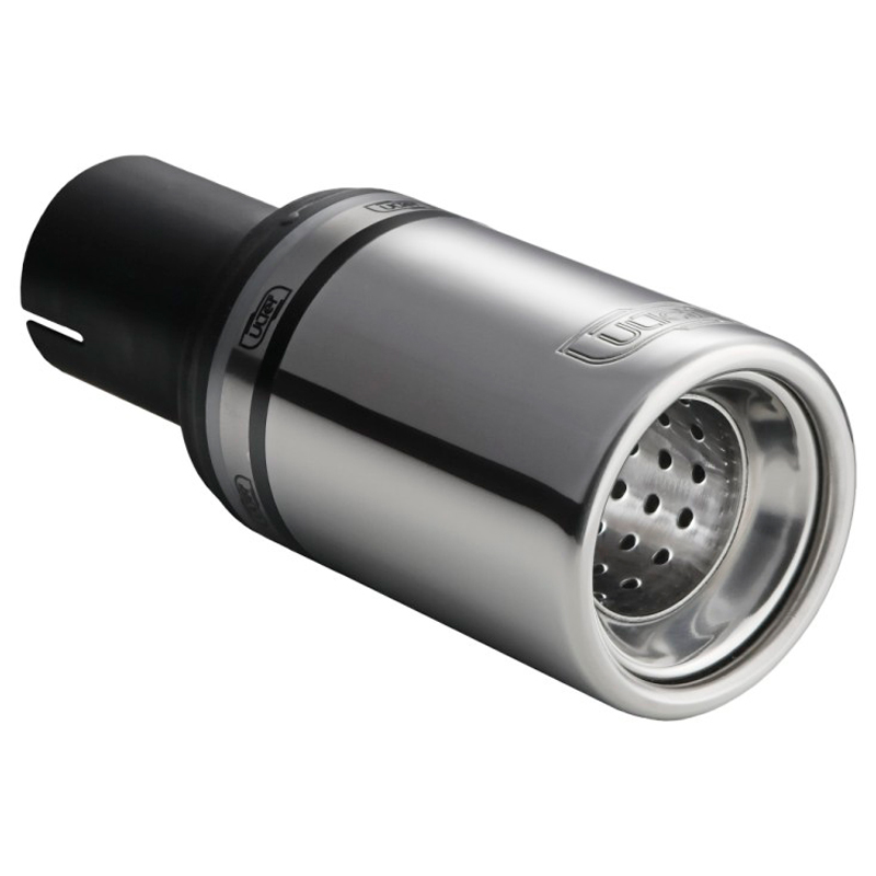Ulter Sport Uitlaatsierstuk - Rond Ø80mm - Lengte 120mm - Montage ->50mm - RVS