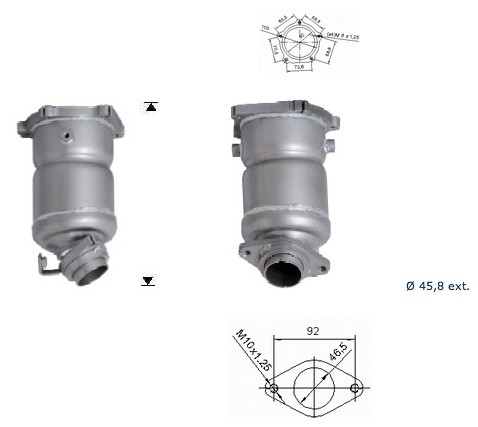 Nissan MICRA 1.4i 16V 1348 cc 65 Kw / 88 cv CGA3 Magnaflow CAT B