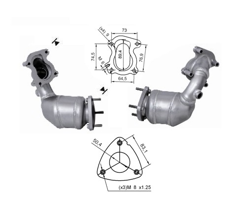 Fiat IDEA 1.9TD JTD 1910 cc 74 Kw / 100 cv 188B2000 Magnaflow CA