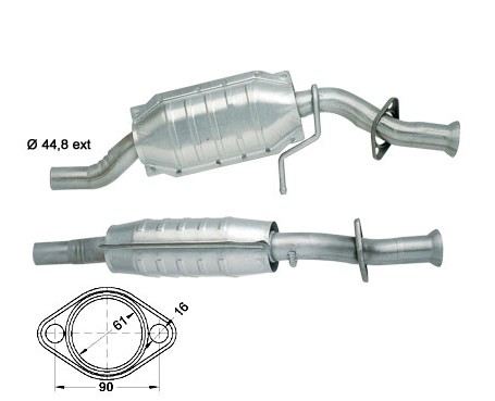 Ford FIESTA 1.1i Classic 1118 cc 37 Kw / 50 cv BL11CFI Magnaflow