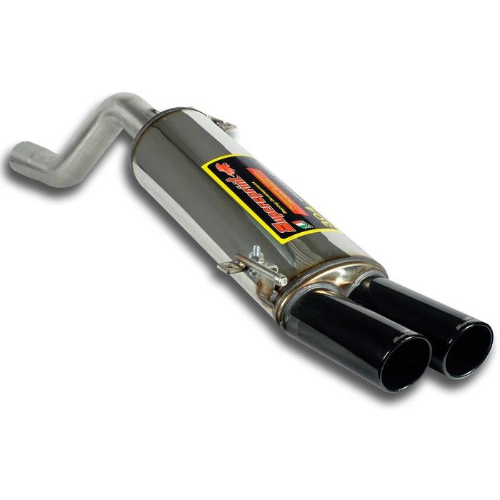 ALFA ROMEO MiTo 1.4i T MultiAir (135 Hp) 2009 -> 2014 Rear exhaust OO80 BLACK ENDPIPES