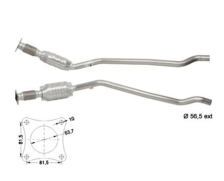 Chrysler VOYAGER 2.0i 1995 cc 98 Kw / 133 cv G/C00 Magnaflow CAT