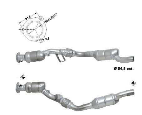 Audi A4 Quattro 2.4i 2393 cc 125 Kw / 170 cv BDV Magnaflow CAT B