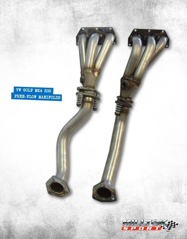 Milltek VW Golf IV R32 3.2 V6 free-flow spruitstuk