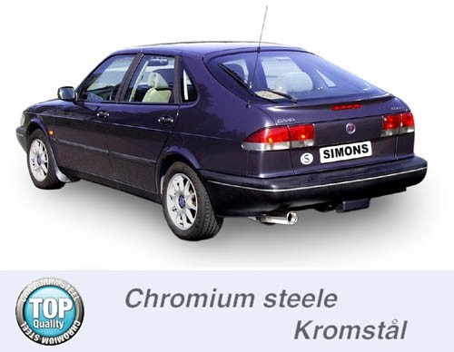 Simons Uitlaatsysteem af kat. Saab 900 turbo 1994-1998