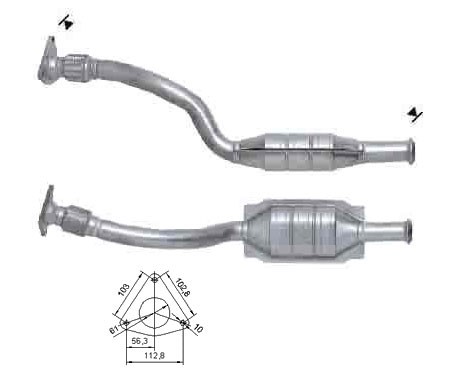 Renault LAGUNA 1.8i 16V 1783 cc 88 Kw / 120 cv F4P Magnaflow CAT