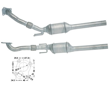 VW BORA 1.9TDi 1896 cc 66 Kw / 90cv AGR Magnaflow CAT Bouwjaar: